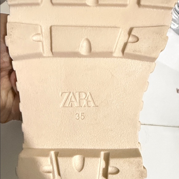 Zara Beige Chunky-Soled Penny Loafers - Picture 4 of 4